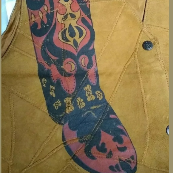 PTNY Leather Vest Medium - Picture 3 of 5